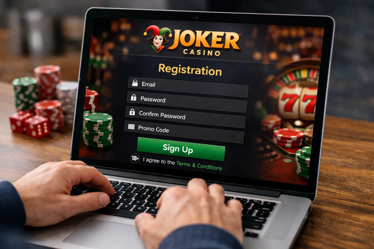 Як зареєструватися в Joker Casino